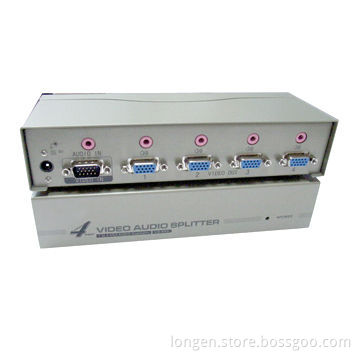 1:4 VGA Splitter, 350MHz Frequency, 1,600 x 1,280px Resolution